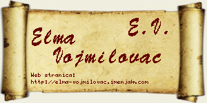 Elma Vojmilovac vizit kartica